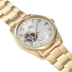 Reloj Orient Hombre Automático 147-RA-AR0007S30B Calibre F6S22 Semi Skeleton Esfera Plata