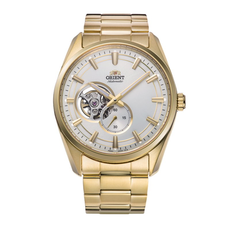 Reloj Orient Hombre Automático 147-RA-AR0007S30B Calibre F6S22 Semi Skeleton Esfera Plata