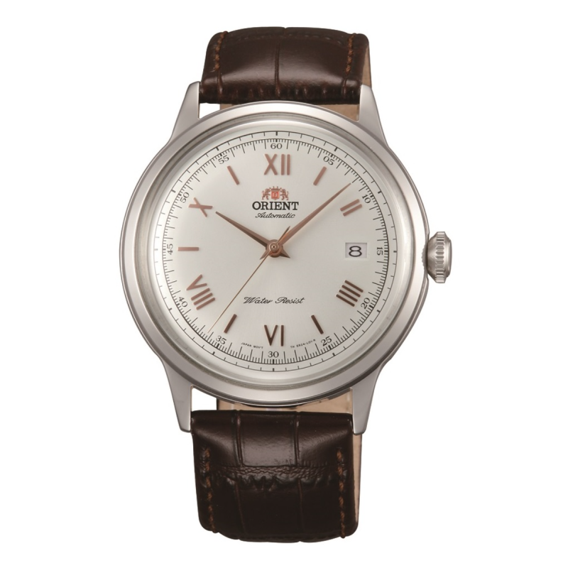 Reloj Orient Hombre Automático 147-TAC00008W0 Calibre F6724 Esfera Blanca Correa de Piel