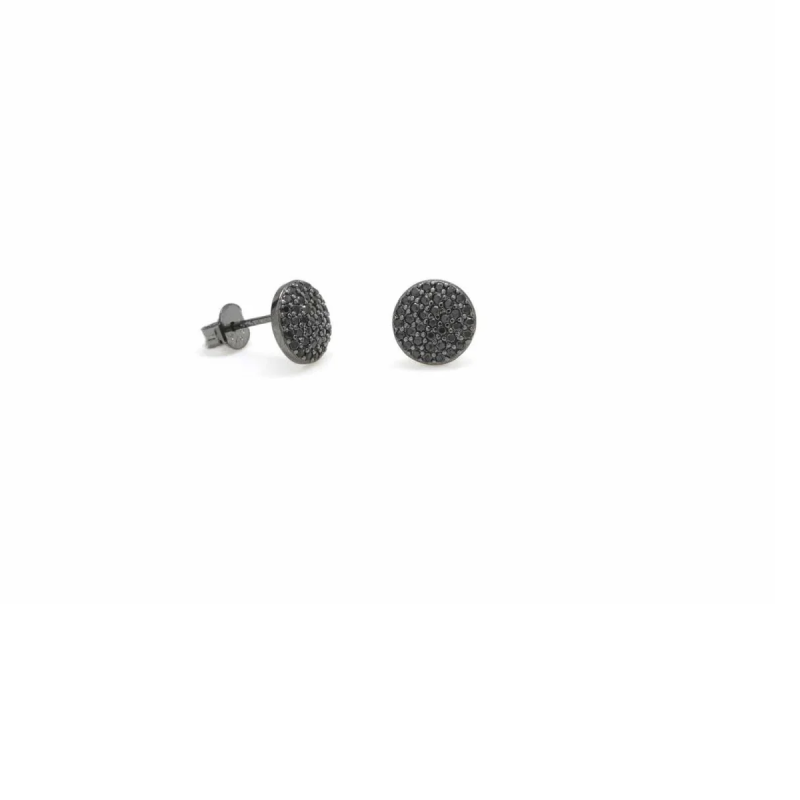 Pendientes Plata de Ley 925ml Negra Lineargent Mujer Rutenio