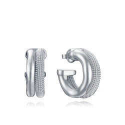 Pendientes Viceroy Mujer Acero 14346E01000 Chapado Plata 3,8 cm