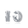 Pendientes Viceroy Mujer Acero 14346E01000 Chapado Plata 3,8 cm