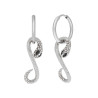 Pendientes Marea Mujer Aro Snake con Circonitas C03101/AA