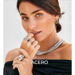 Pendientes Marea Mujer Aro Snake con Circonitas C03101/AA