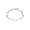 Pulsera Marea Mujer Acero C03103/AC Eslabones con Circonitas Plateada