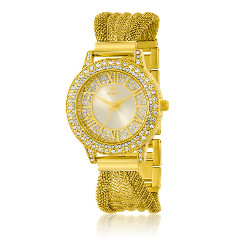 Reloj Marea Mujer Metal y Acero Esfera con Circonitas 36 mm – 3 Agujas 5 ATM B41426/2