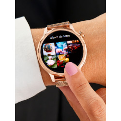 Smartwatch Marea B58014/6 Azul Marino y Rose Gold – IP67, Bluetooth, Llamadas y Monitor de Salud