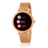 Reloj Marea Smart B61002/22 Mujer Rosa – Smartwatch Dorado IP68 con Pulsómetro y Correa Rosa 40 mm