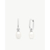 Pendientes Majorica Tender Acero con Perla Barroca Blanca 10mm 18138.01.A.E00