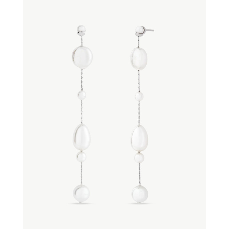 Pendientes Majorica Plata Perla Blanca Wild Pearls 8mm 18135.01.2.E000