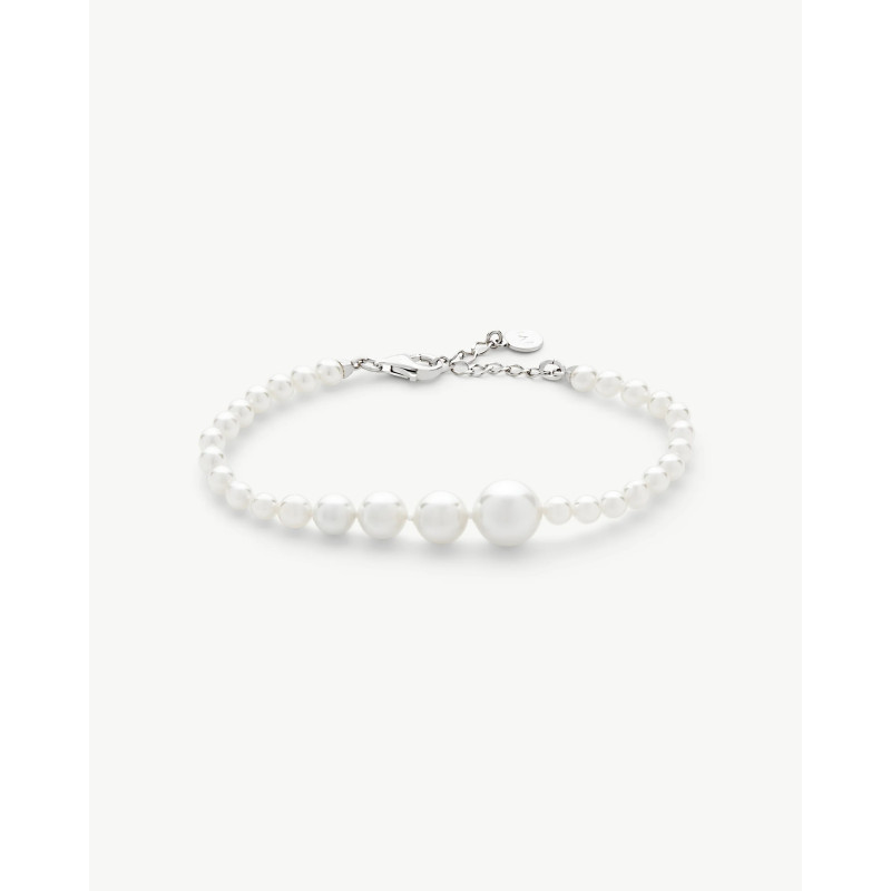 Pulsera Majorica Plata Essence Perlas 4 a 10 mm 18127.01.2.B17