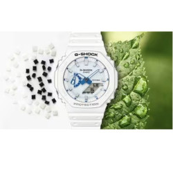 Reloj Casio G-Shock GA-2100HDS-7AER Blanco Carbon Core Guard 20 Bar