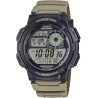Reloj Casio Digital AE-100W-5AVEF Hombre – Resina, LED Ámbar, 10 Bar y Hora Mundial