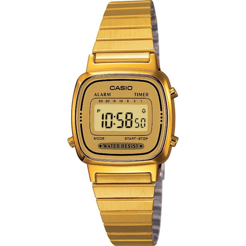 Reloj Casio Digital Dorado LA670WEGA-9EF – Elegancia Retro y Funcionalidad Compacta
