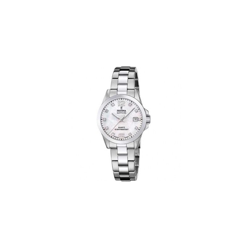 Reloj Festina Mujer F20049/7 – Elegancia suiza en acero plateado