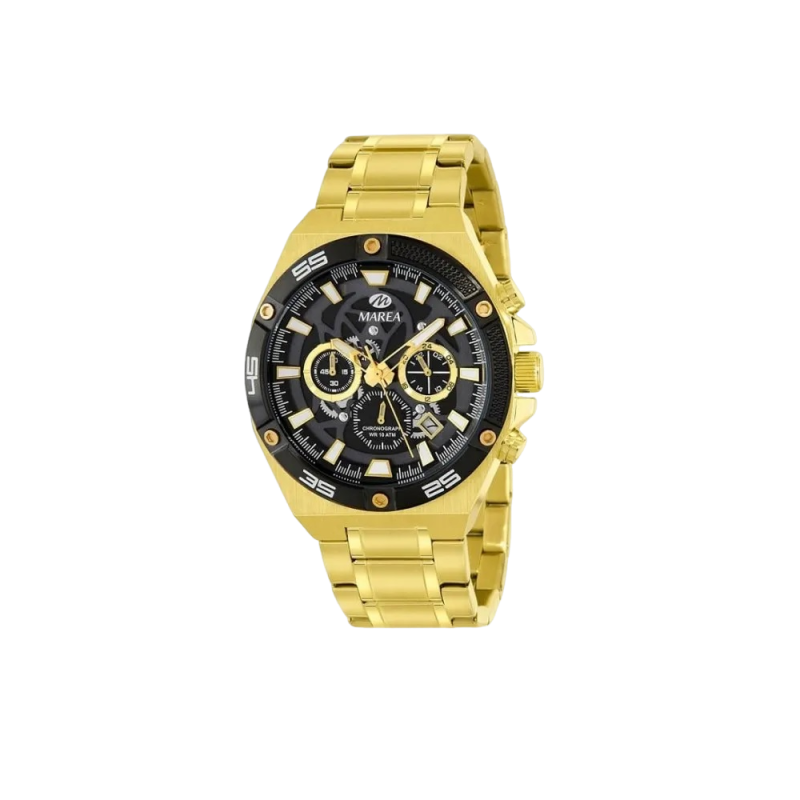 Reloj Marea Hombre B35374/7 Acero Dorado Cronógrafo Analógico – Elegancia y rendimiento