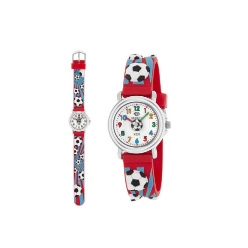 Reloj Marea Infantil Niño B37007/20 Balón de Fútbol Silicona Roja 27mm