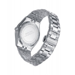 Reloj Viceroy Hombre 45115-07 Swiss Made Acero Esfera Blanca Zafiro 100M