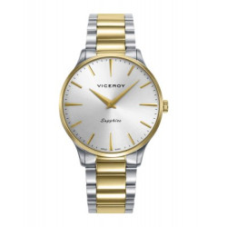 Reloj Viceroy Hombre 45119-87 Swiss Made Acero IP Dorado Esfera Verde Zafiro 50M