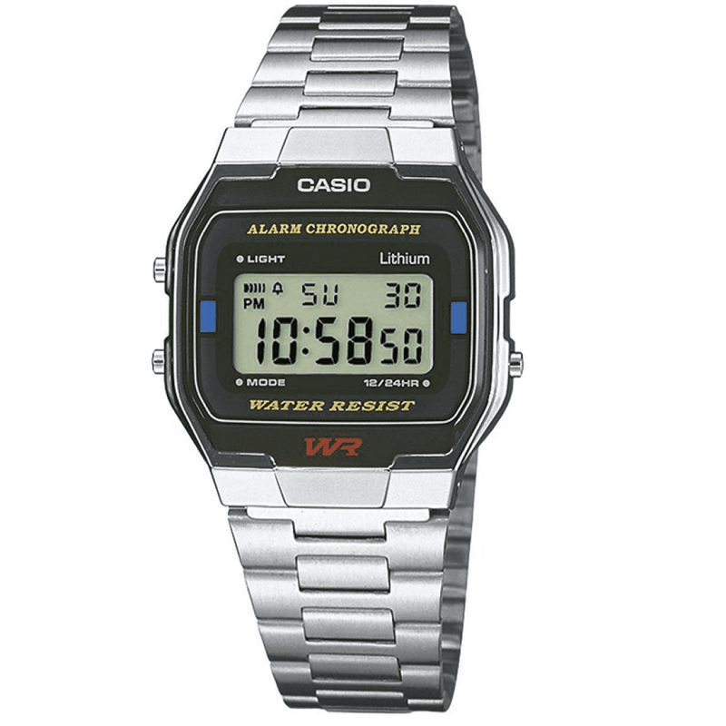 Reloj Casio A163WA-1QES Unisex Digital Vintage Cadena Acero Inoxidable