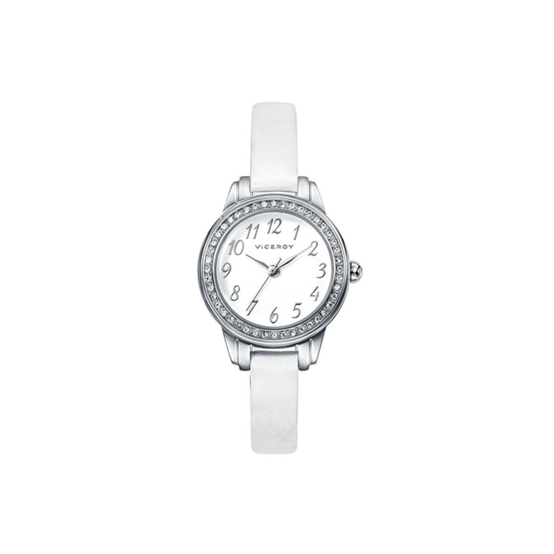 Reloj Viceroy Niña Comunión 42200-05 Acero y Correa Blanca | Esfera Blanca + Garantía Oficial