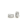 Pendientes de Plata 925 con Circonitas Blancas para Mujer – Diseño Entrelazado y Cierre Omega | Lineargent 11610-A