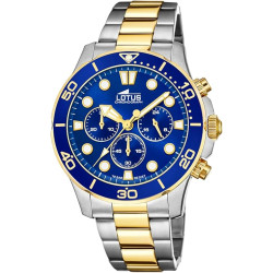 Reloj Lotus Hombre Excellent Cronógrafo Acero Esfera Azul 18757/1