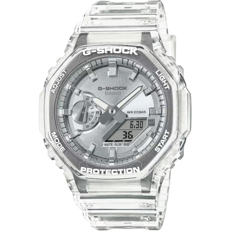 Reloj G-Shock GA-2100BM-7A8ER Carbon Core Guard Blanco – Resistente a Golpes y 20 Bar