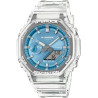 Reloj G-Shock GA-2100BM-7A2ER Carbon Core Guard Blanco – 20 Bar, Cronómetro y Hora Mundial