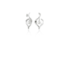 Pendientes de Plata 925 con Perla en Movimiento para Mujer – 36 mm, Largos – Lineargent 19377-A