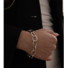 Pulsera de plata 925 de eslabones ovalados grandes para mujer- Lineargent 15202-P