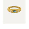 Anillo para mujer Fontaine London Blue de oro amarillo 9k – BEA SOLDADO (Talla 18)