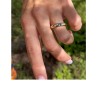 Anillo para mujer Fontaine London Blue de oro amarillo 9k – BEA SOLDADO (Talla 18)