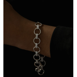Pulsera Plata Circonitas 18068-P