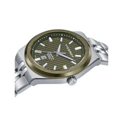 Reloj Mujer Swiss Made Acero Bitono IP Verde Zafiro 33 mm