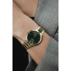 Reloj Mujer Viceroy Swiss Made Acero IP Dorado Esfera Verde 32 mm