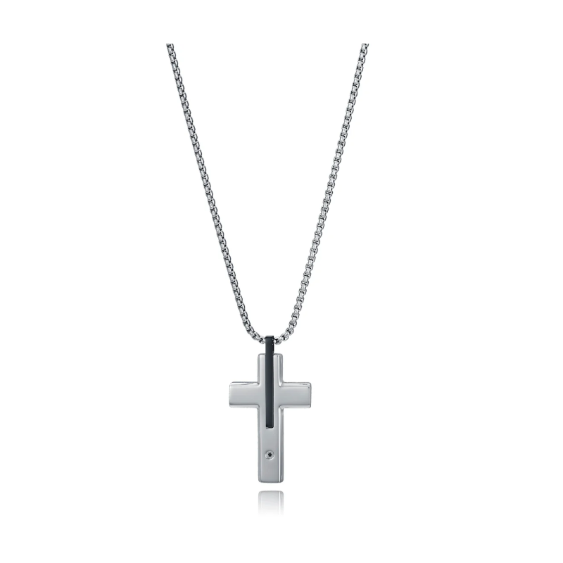 Cadena Y Cruz Viceroy Acero Hombre 75433c01000