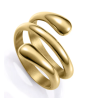Anillo Viceroy de Mujer de Acero IP Dorado con Diseño Hélice15197a01812