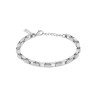 Pulsera Police Player Hombre PEAGB0041801 – Diseño rebelde con cable y eslabones en metal color acero