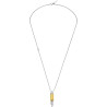 Collar Police Bullet para Hombre PEAGN0034103 – Colgante Bala Bicolor en Metal | Estilo Urbano y Elegante