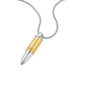 Collar Police Bullet para Hombre PEAGN0034103 – Colgante Bala Bicolor en Metal | Estilo Urbano y Elegante