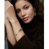 Pulsera Viceroy Acero Dorado 14324p01012 Mujer Piedras Tonos Verdes