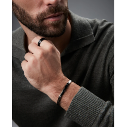 Pulsera Viceroy Hombre 75422P01010 Acero IP Negro con Eslabones 21,5 cm