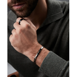 Pulsera Viceroy Hombre 75422P01010 Acero IP Negro con Eslabones 21,5 cm