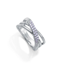 Anillo Viceroy Mujer 9162A014-30 Plata 1ª Ley Baño Rodio con Circonitas Cruzado Talla 14