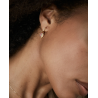 Pendientes Viceroy Mujer 15131E100-39 Plata 1ª Ley Baño Oro Aro con Circonitas 2 cm