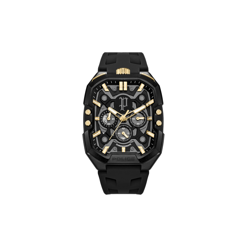 Reloj Police Bullhead Hombre Multifunción Azul Marino PEWGO0092204