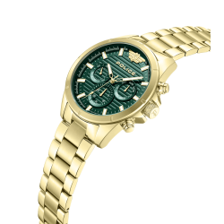 Reloj Police Malawi Dorado Hombre Esfera Verde Multifunción 45 mm PEWJK2227809