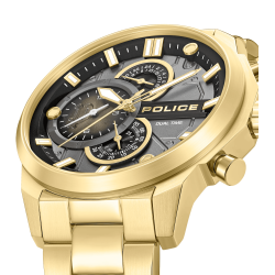 Reloj Police Reactor Hombre Multifunción Acero y Oro 46x52.5mm – PEWGK0039208