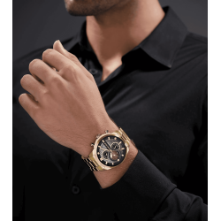 Reloj Police Reactor Hombre Multifunción Acero y Oro 46x52.5mm – PEWGK0039208